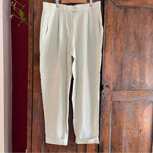 Vintage mint green slacks.